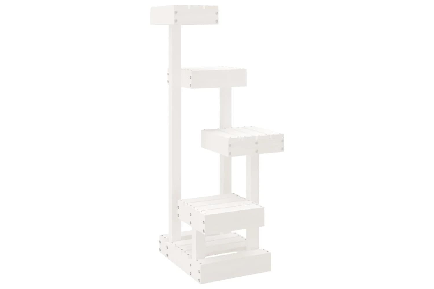 Cat Tree White 455x49x103 Cm Solid Wood Pine