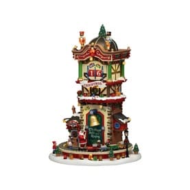 Christmas 'Time' Countdown Animated Building 34cm