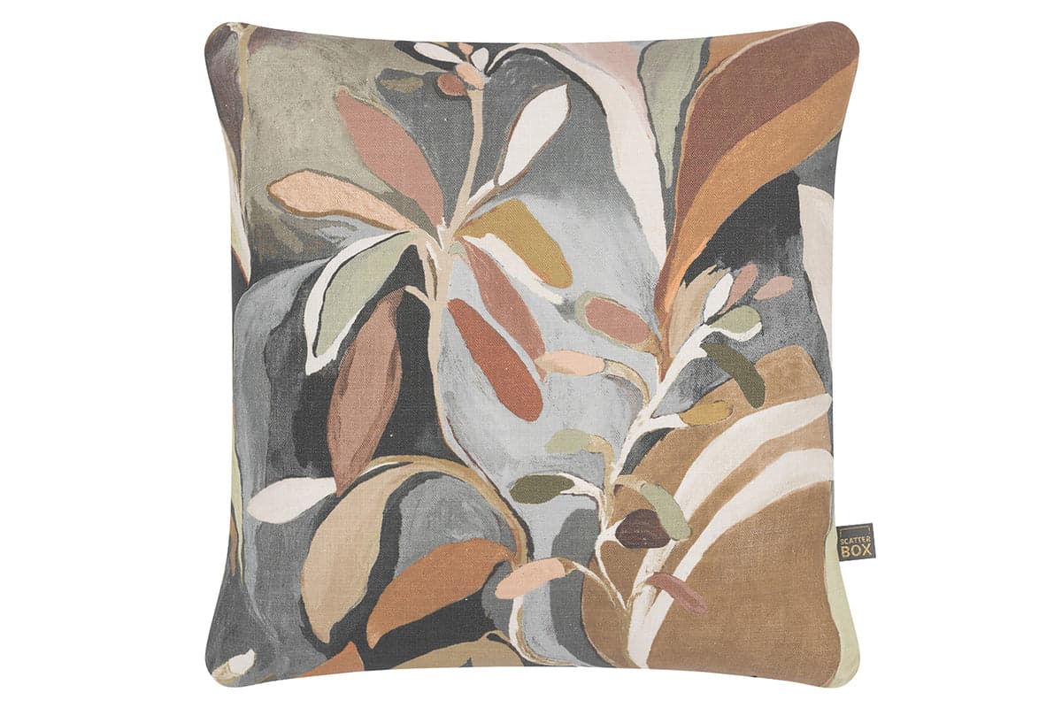 Daphne Cushion | Blue/Brown | 43 x 43 cm