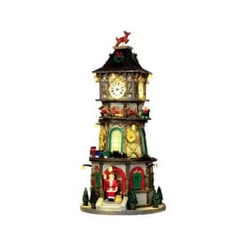 Christmas Clock Tower Figurine