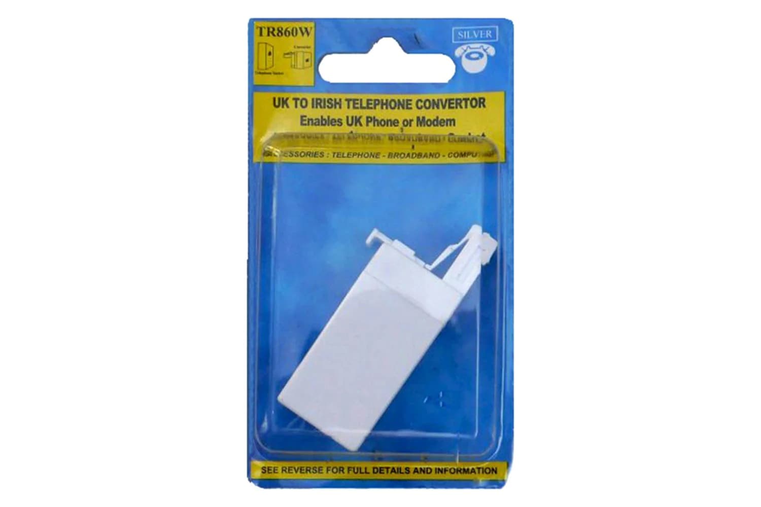 Silver UK to Irish Telephone Convertor | TR860W