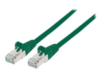 INTELLINET - Network Patch Cable, Cat6A, 3m, Green, Copper, S/FTP, LSOH / LSZH, PVC, RJ45, Gold Plated Contacts, Snagless, Booted, Lifetime Warranty, Polybag - patch cable - 3 m - green