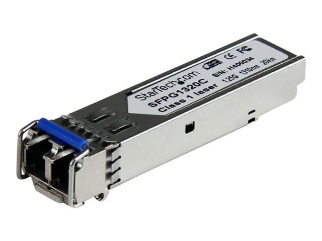 STARTECH.COM - Startech Cisco GLC-LH-SMD Compatible SFP Module 1000BASE-LH 1GbE Single Mode (SMF) Fiber SMF Optic Transceiver 1GE Gigabit Ethernet SFP LC 20km, 1310nm, DDM, Cisco Firepower, IE2000 - Lifetime Warranty (SFPG1320C) - SFP