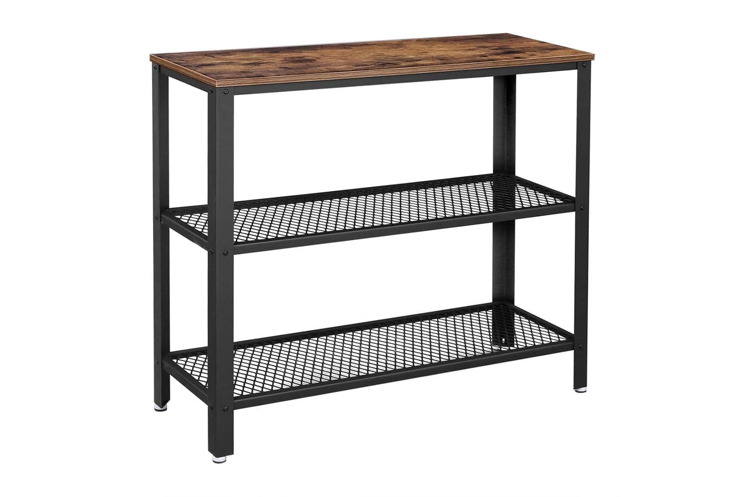 Vasagle Industrial Console Table with 2 Shelves | Rustic Brown