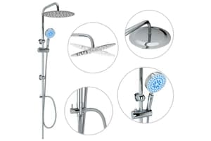 Vidaxl 145056 Dual Head Shower Set With Hand Shower Stainless Steel