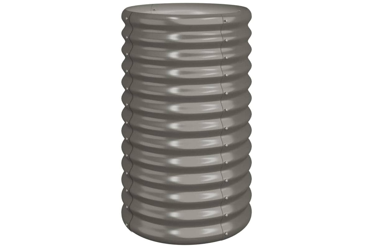 vidaXL 318849 Garden Planter Powder-coated Steel 40x40x68cm Grey