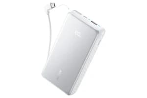 Anker Zolo 20K 22.5W Power Bank with Built-In USB-C Cable | White