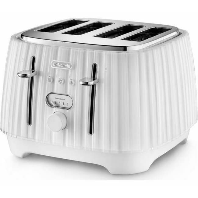 DeLonghi Ballerina 4 Slice Toaster - White | CTD4003.W
