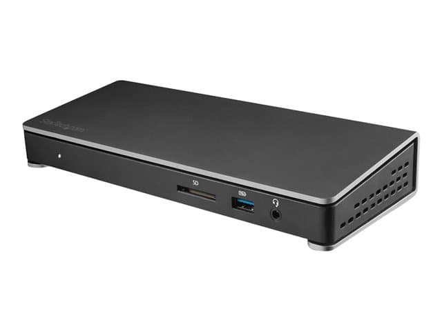 STARTECH.COM - Startech Thunderbolt 3 Dock, Dual Monitor 4K 60Hz TB3 Laptop Docking Station with DisplayPort, 85W Power Delivery Charging, 6-Port USB 3.0 Hub, SD 4.0 Reader, GbE, Audio, Windows & Mac - 85W PD TB3 Dock (TB3DOCK2DPPU) - Docking station - Thunderbolt 3 - D