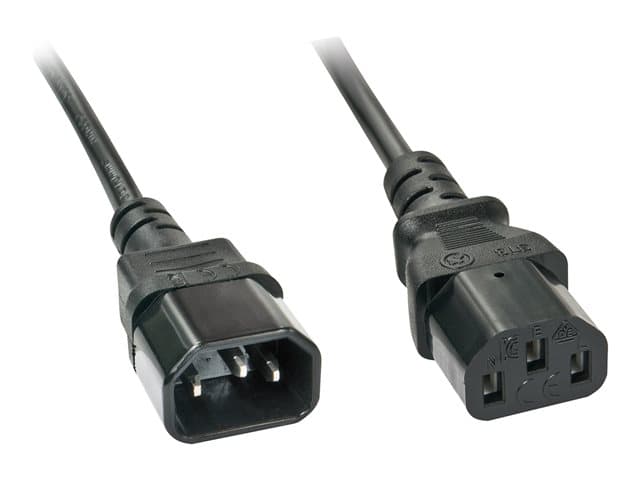 Lindy - power extension cable - power IEC 60320 C13 to IEC 60320 C14 - 3 m