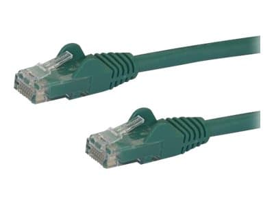 STARTECH.COM - Startech 1m CAT6 Ethernet Cable, 10 Gigabit Snagless RJ45 650MHz 100W PoE Patch Cord, CAT 6 10GbE UTP Network Cable w/Strain Relief, Green, Wiring is UL Certified/TIA - Category 6 - 24AWG (N6PATC1MGN) - patch cable - 1 m - green