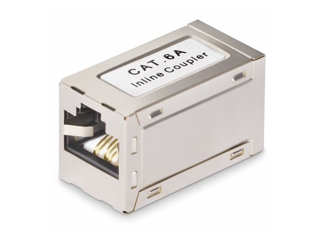 STARTECH.COM - Startech Shielded RJ45 Coupler, Inline Cat6a Coupler, F/F - network coupler - silver