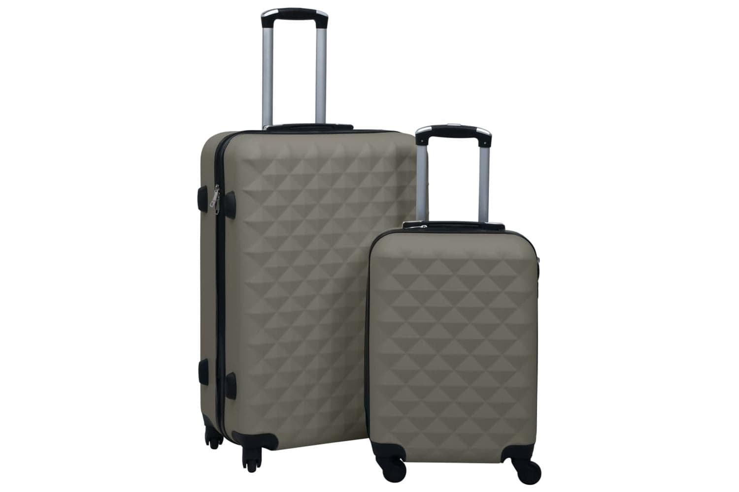 Vidaxl 92432 Hardcase Trolley Set 2 Pcs Anthracite Abs