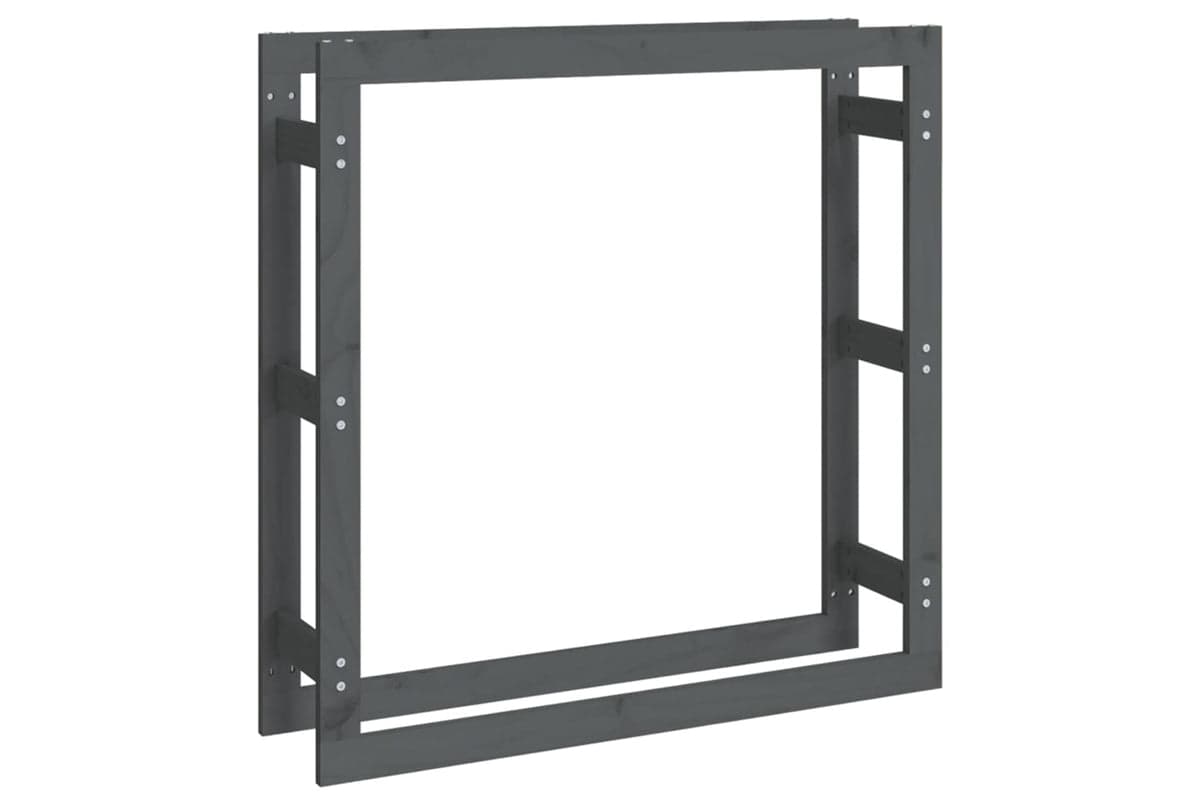 vidaXL 822424 Firewood Rack Grey 100x25x100cm Solid Wood Pine