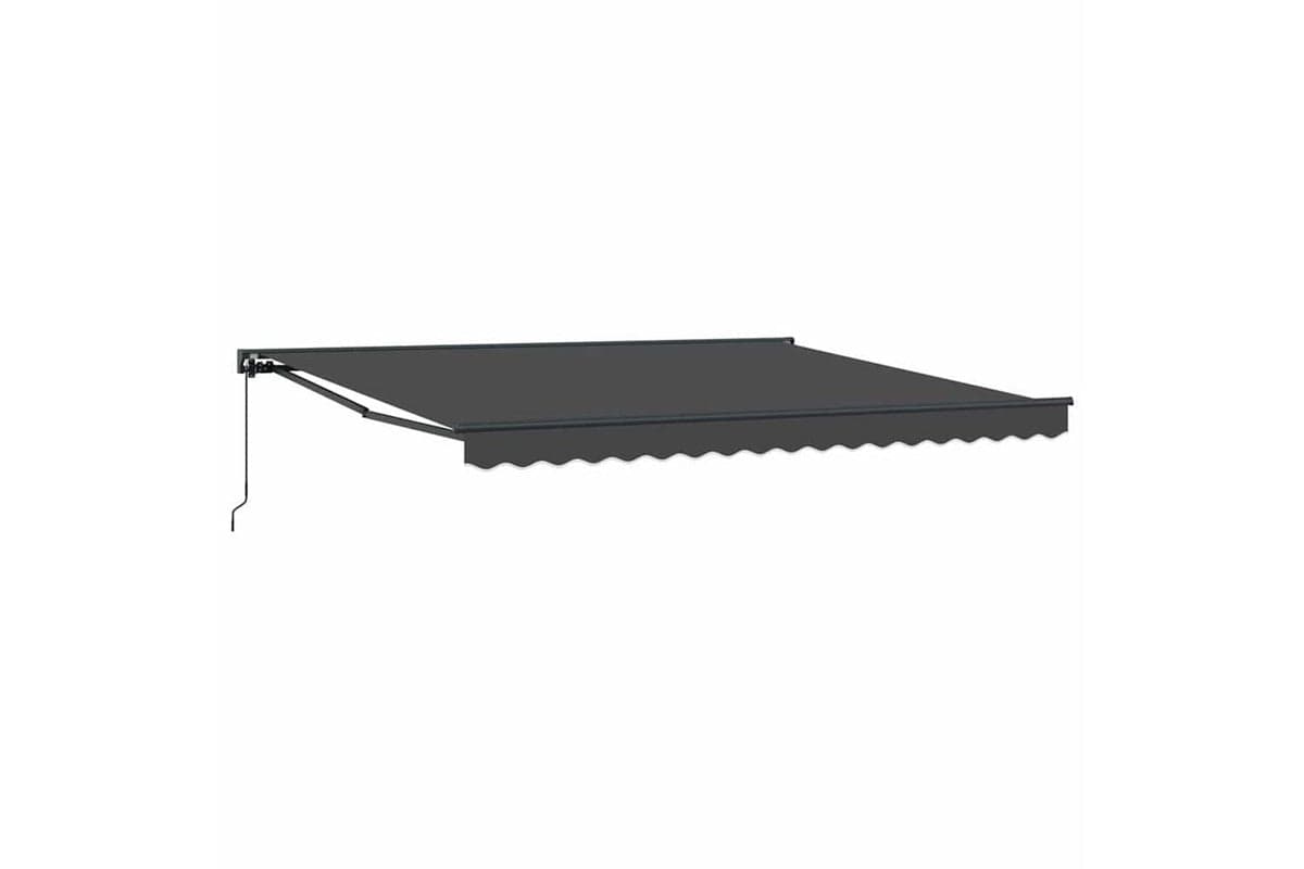 Vidaxl Retractable Awning Orange And White 350 X 250 Cm