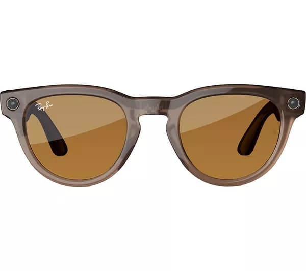 RAY-BAN Meta Headliner Glasses - Shiny Warm Stone, Transitions Saffron Yellow