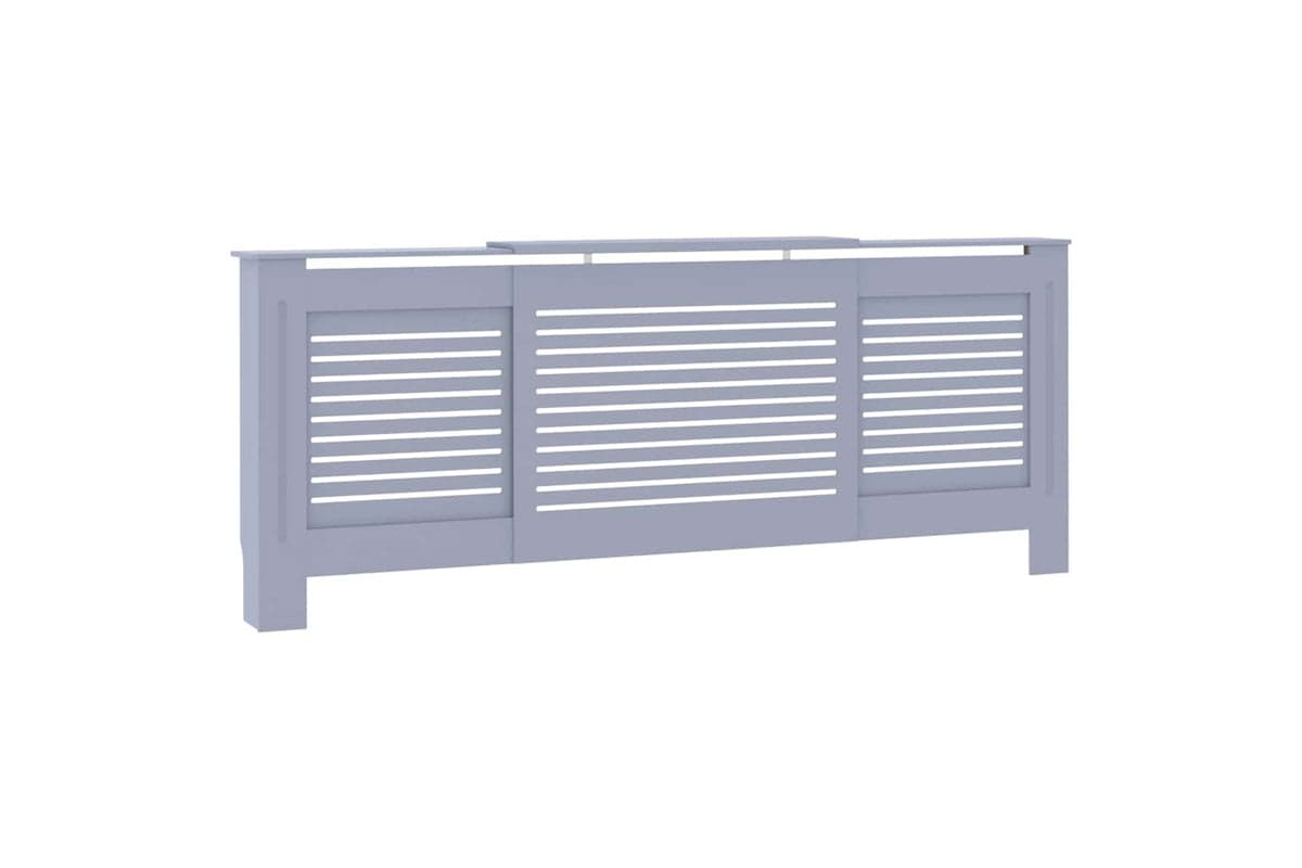 vidaXL Mdf Radiator Cover Grey 205cm