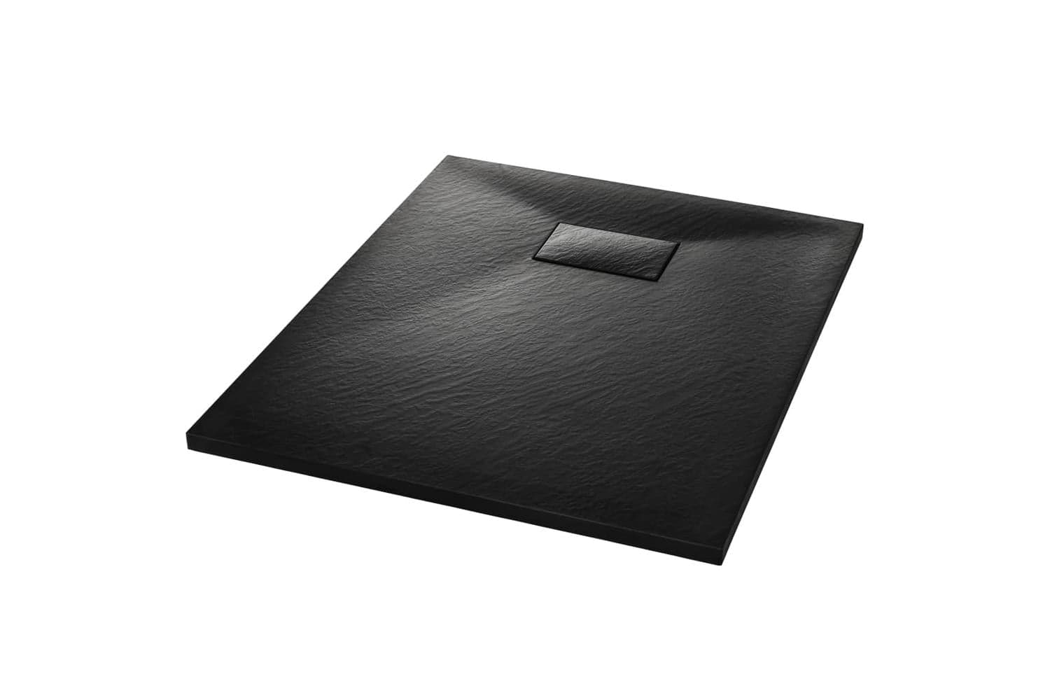 vidaXL 144777 Shower Base Tray Smc Black 90x70cm