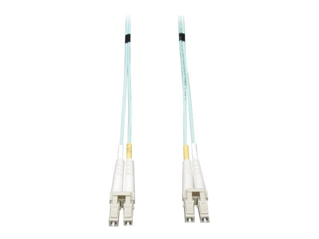 Tripp Lite - Eaton Tripp Lite Series 10Gb Duplex Multimode 50/125 OM3 LSZH Fiber Patch Cable (LC/LC) - Aqua, 3M (10 ft.) - patch cable - 3 m - aqua