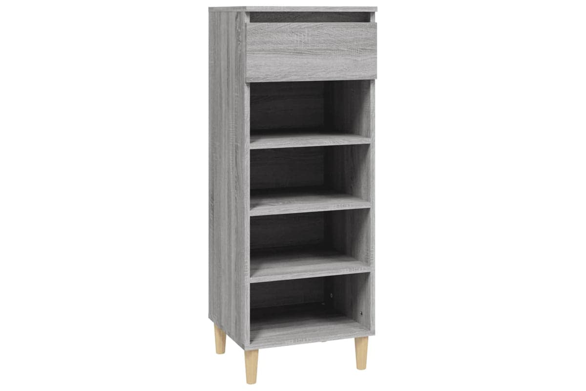 vidaXL 819778 Shoe Cabinet Grey Sonoma 40x36x105cm Engineered Wood