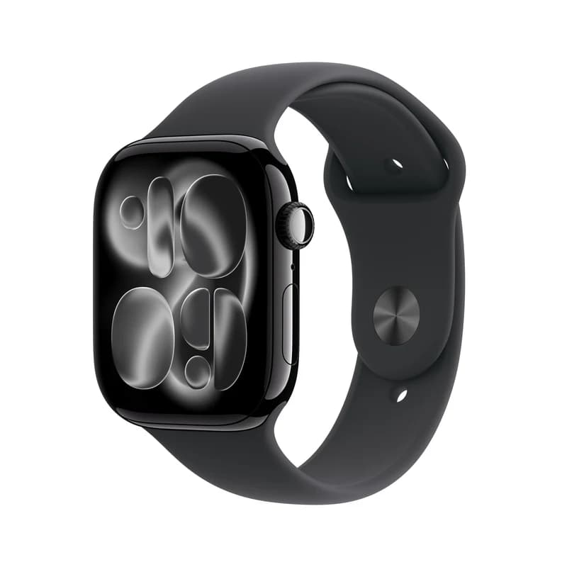 Apple Watch Series 11 GPS 46MM Jet Black Aluminium Case with Black Sport Band - S/M | MEUW4MP/A