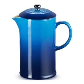Stoneware Cafetière With Metal Press 1L Azure