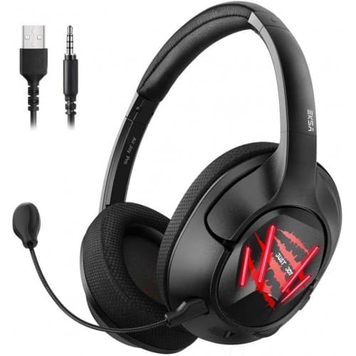 Eksa Gaming Headset Corded Mic Stereo Sound - Black | AIRJOY-BLACK
