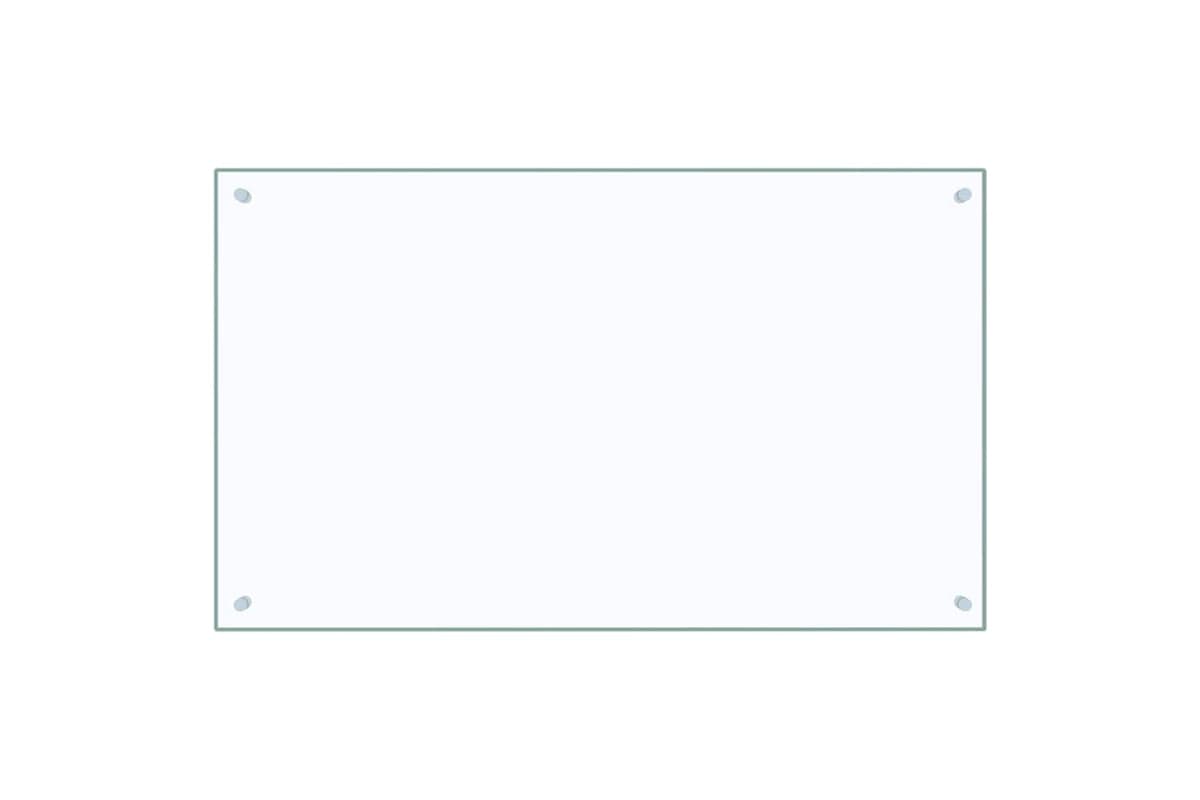 Vidaxl Kitchen Backsplash Transparent 100 X 60 Cm Tempered Glass
