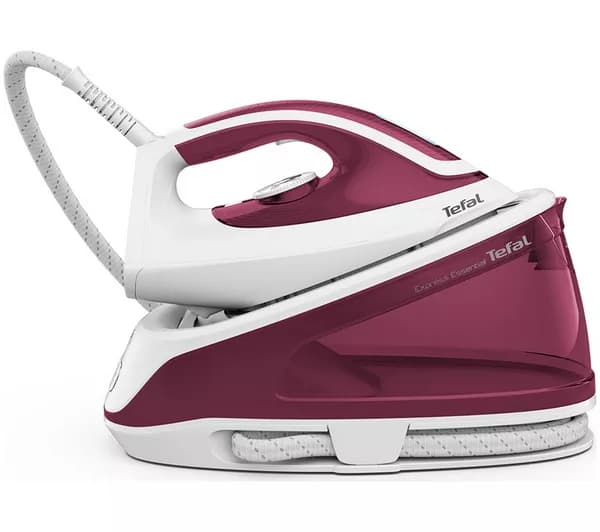 TEFAL Express Essential SV6110 Steam Generator Iron - White & Red