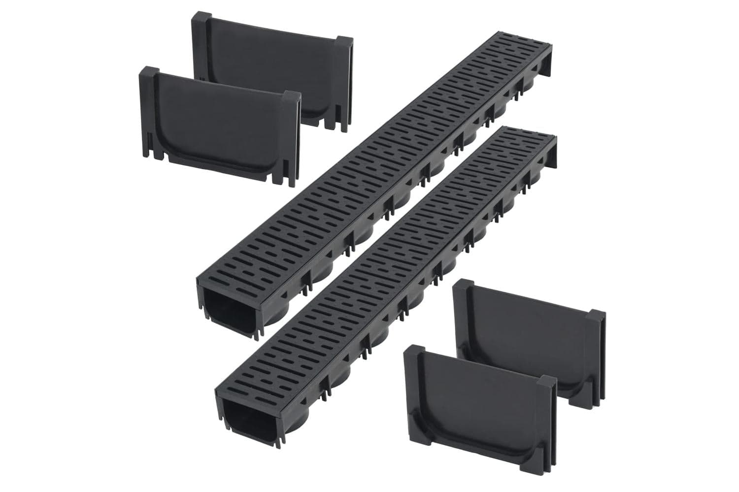Vidaxl 275500 Drainage Channels Plastic 2 M