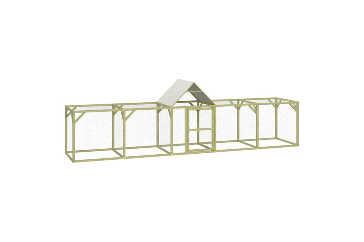 vidaXL 3102983 Chicken Coop 500x100x150cm Impregnated Solid Wood Pine