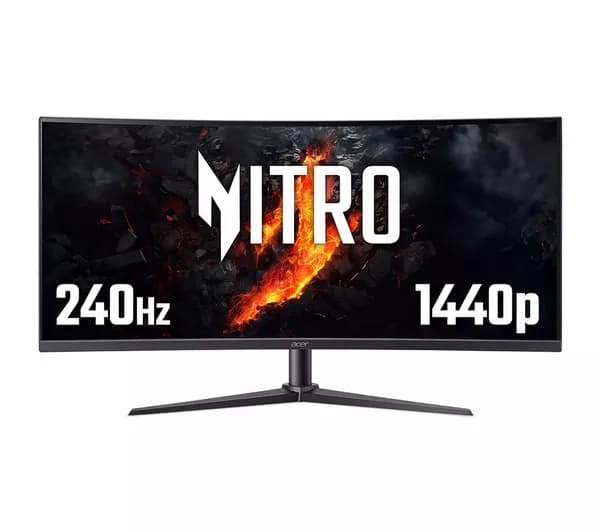 ACER Nitro XZ34CURW0 Ultra Wide Quad HD 34" Curved VA LCD Gaming Monitor - Black