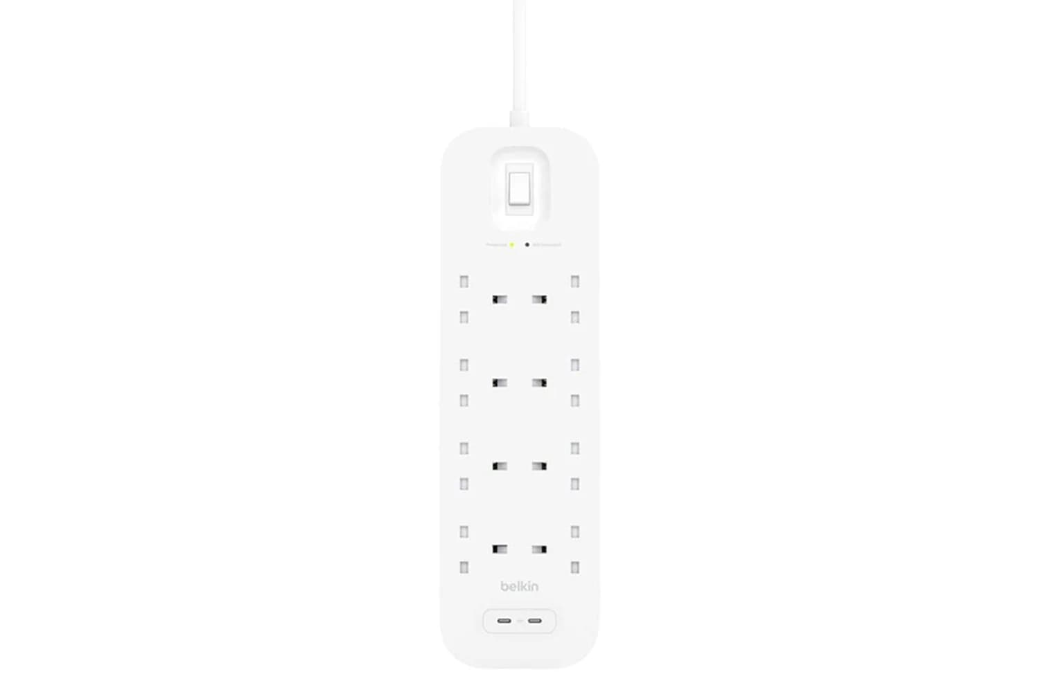 Belkin Connect USB-C Charging 8 Outlet Surge Protector | 2m