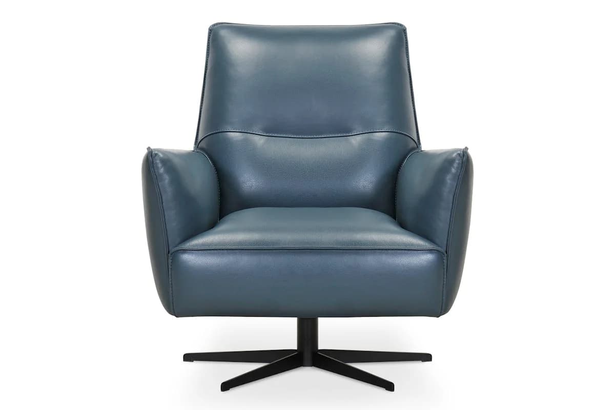 Alice Swivel Leather Armchair