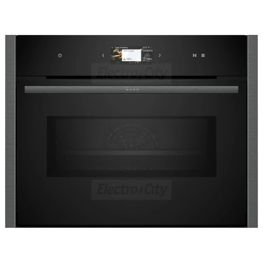 Neff N 90 45 Litre Built-in Compact Oven with Microwave | Graphite