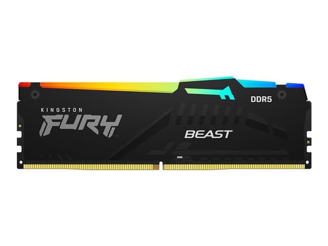 KINGSTON - FURY Beast RGB - DDR5 - module - 32 GB - DIMM 288-pin - 2600 MHz / PC5-41600 - unbuffered