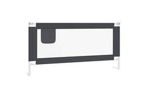 Vidaxl Toddler Safety Bed Rail Dark Grey 180x25 Cm Fabric