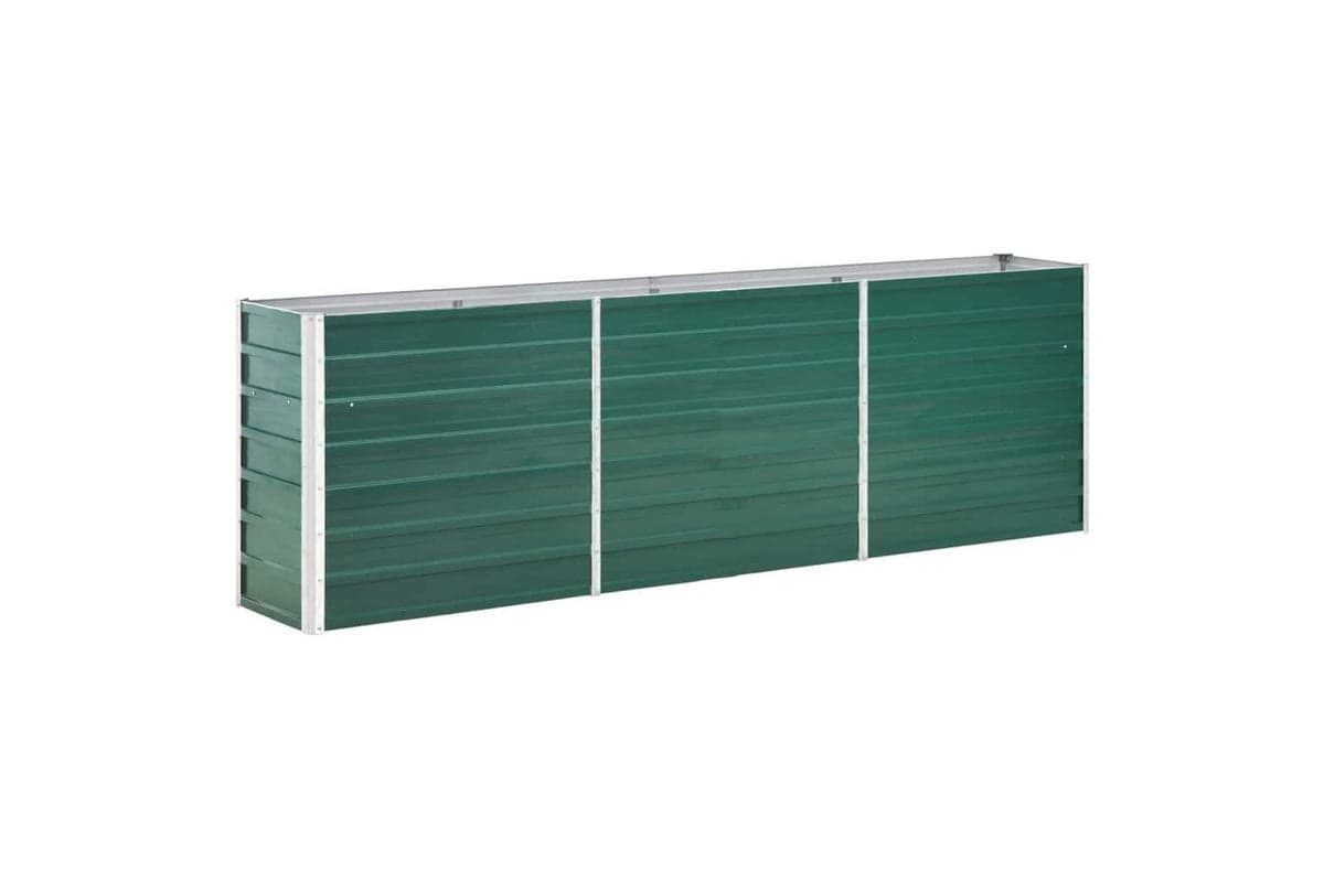 vidaXL 47041 Garden Raised Bed Galvanised Steel 240x40x77cm Green