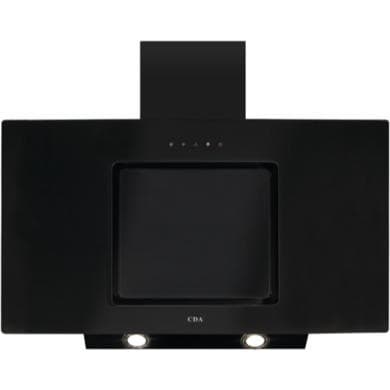 CDA 90cm Angled Chimney Cooker Hood - Black