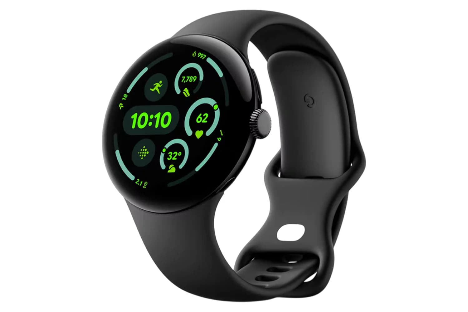 Google Pixel Watch 3 | 45mm | Matte Black/Obsidian