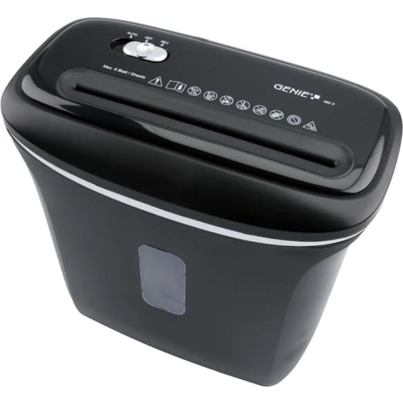 Genie 480X 12L Cross Cut Automatic Shredder - Black | GENIE 480X