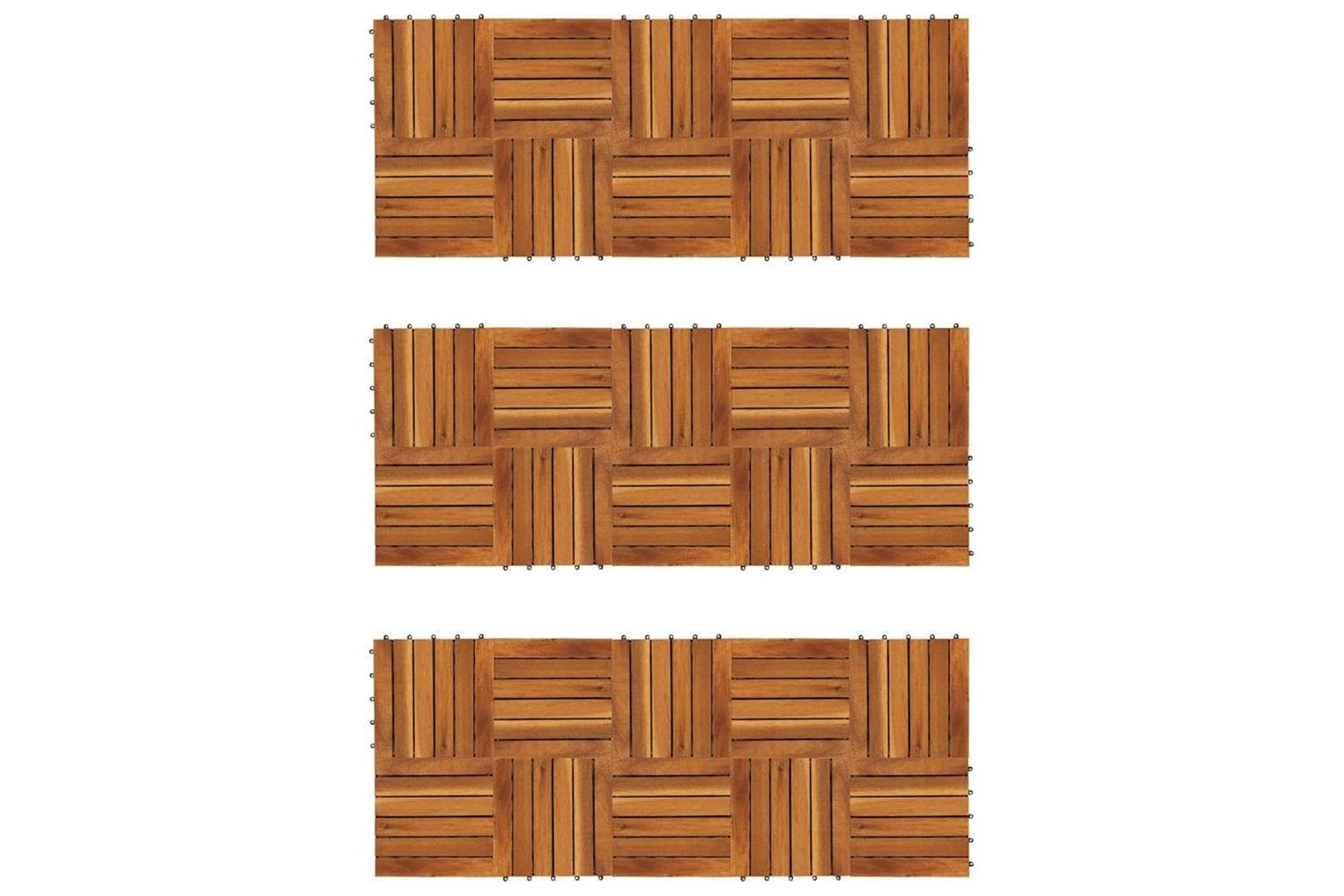 Vidaxl 271791 Decking Tiles Vertical Pattern 30