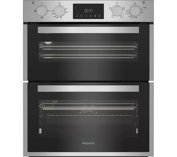 HOTPOINT DUH 12D1 IX Electric Built-under Double Oven - Stainless Steel
