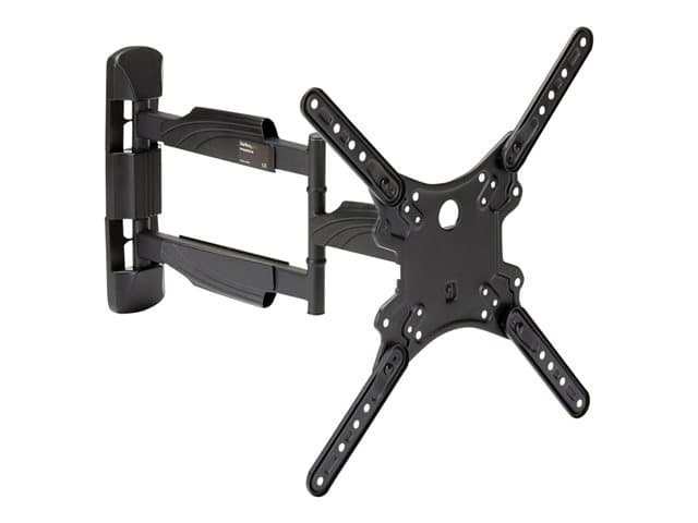 Startech Full Motion TV Wall Mount, 32-55 inch (77lb/35kg) VESA Displays, Low Profile Universal Flat Screen TV Wall Mount, Heavy Duty Adjustable Tilt/