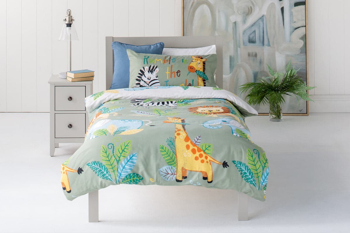 Studio Kids | Rumble In The Jungle Duvet Cover Set | Multicolour | Single