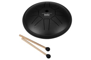 Sela 6" Tongue Drum C Major Black With Bag & 2 Mallets