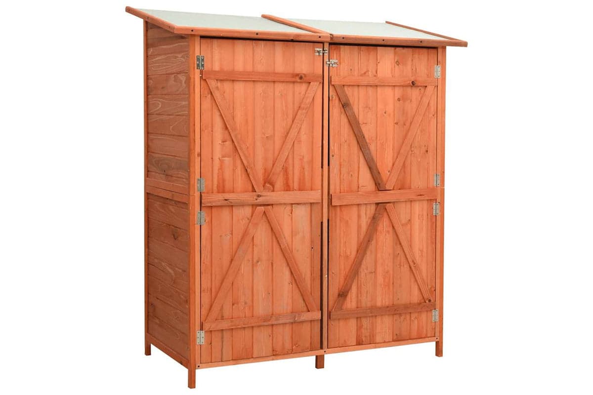 vidaXL 171451 Garden Tool Shed 136x75x160cm Solid Firwood