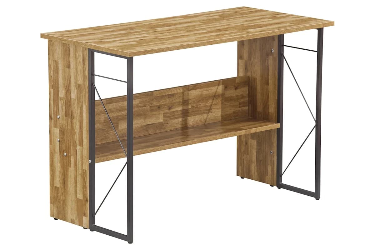 Alphason Rhodes Home Office Desk | Walnut/Grey