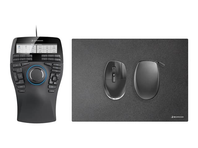 3DCONNEXION - SpaceMouse Enterprise Kit 2 - 3D mouse - ergonomic - right and left-handed - 31 buttons - wired