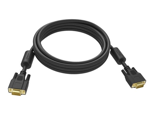 VISION - Professional - VGA cable - HD-15 (VGA) (M) to HD-15 (VGA) (M) - 10 m - thumbscrews - black